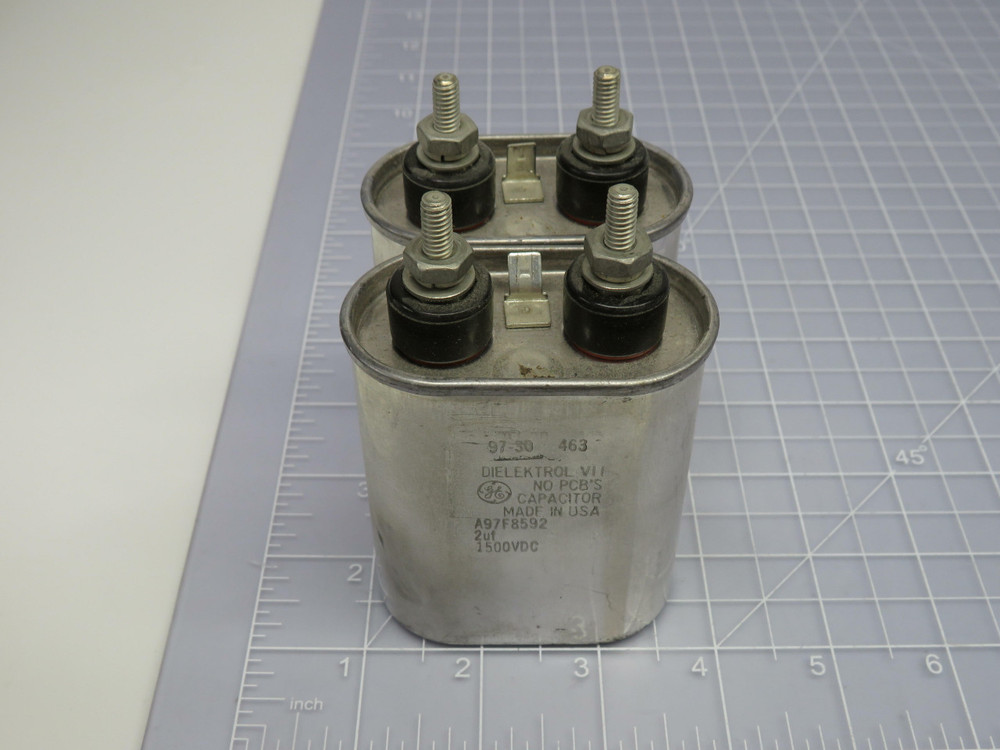 Lot of 2 GE A97F8592 DIELEKTROL VII  Capacitors For Sale