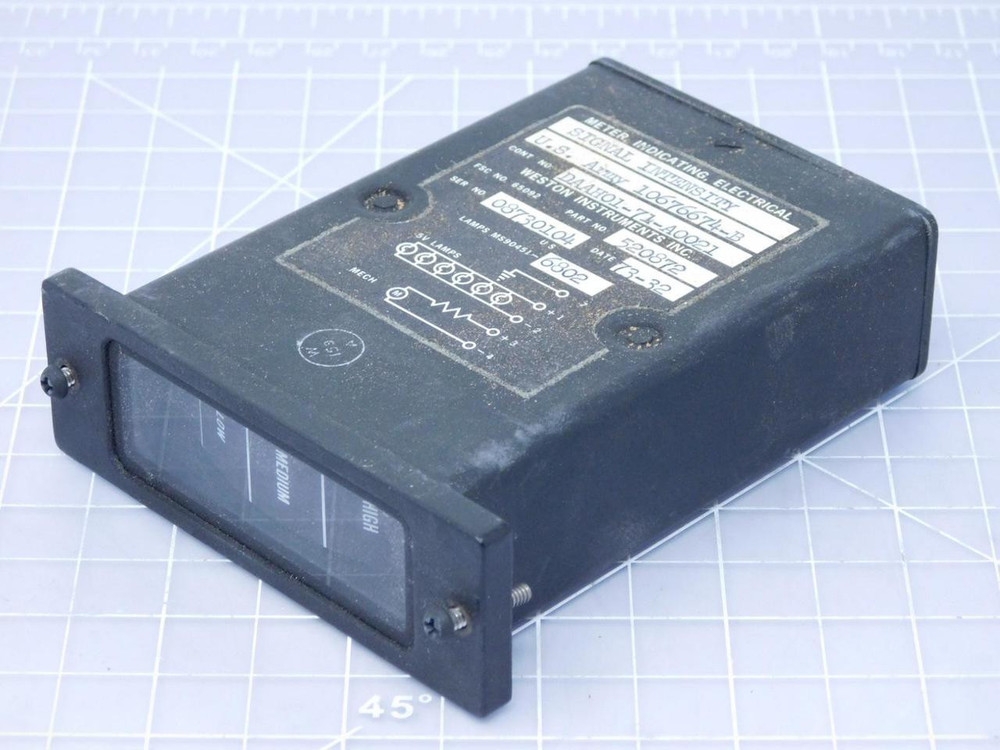 Weston Instruments 520872 ANMETER Signal Intensity 10676674-B T122694 For Sale
