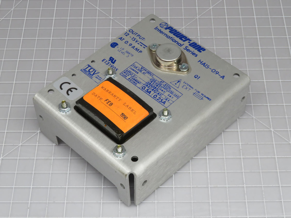 Power-one HA15-0.9-A  DC Power Supply 12-15 VDC 0.9 Amp  For Sale
