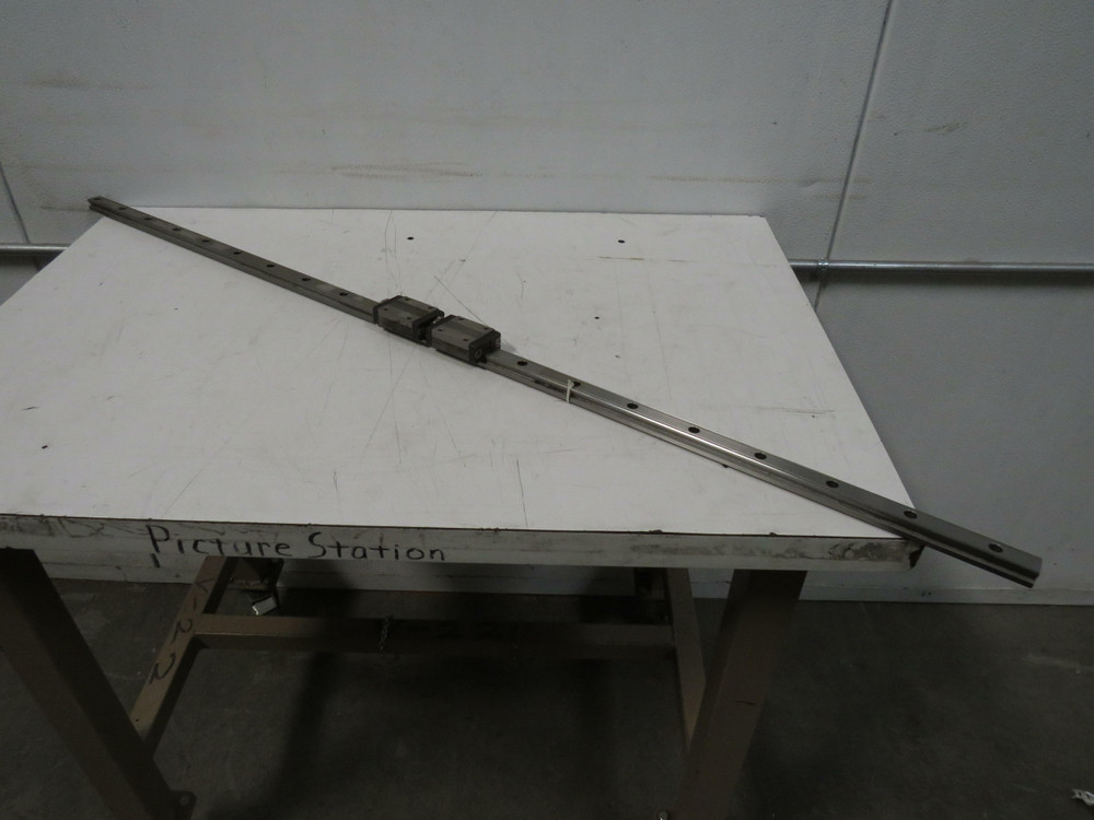 Lot of 2 THK SR20  Linear Rail Bearing Guide on 46" Rail For Sale