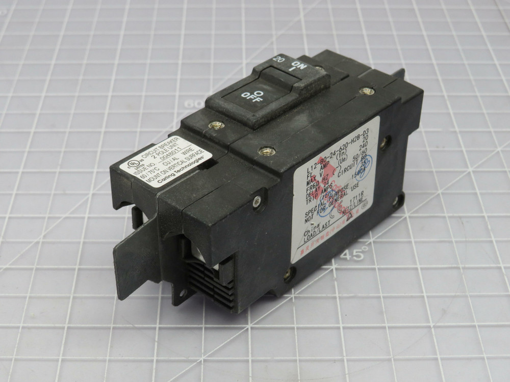 Carling Technologies L12-B0-24-620-H2B-D3  Circuit Breaker   For Sale