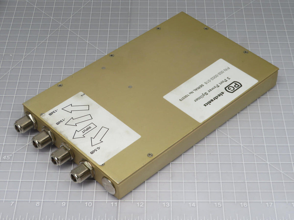 PG Electronics  002-0002-018  3 Port Power Splitter  For Sale