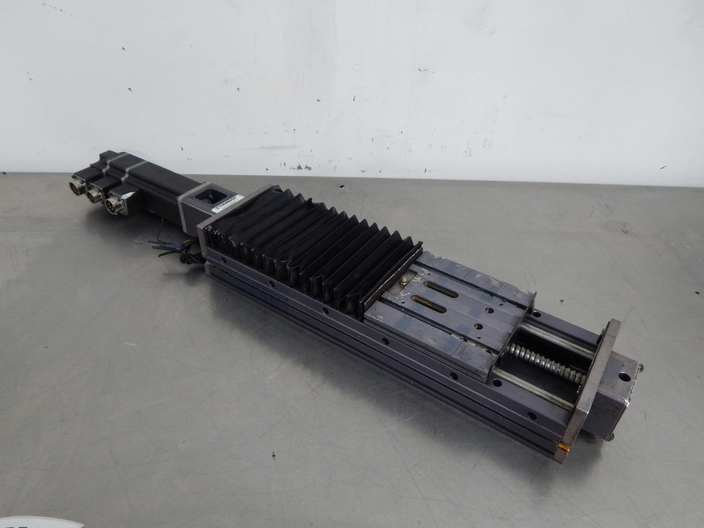 Thomson Superslide Systems 2RBM120DMG 17 1/2" Superslide  Ball Screw Linear Stage Positioner w/ Allen-Bradley N-2304-1-F04AA Motor  For Sale