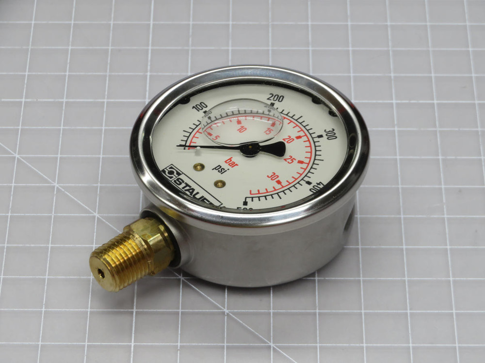 Stauff  SPG-063-00500-5-S-N04  Stainless Steel Pressure Gauge Diameter  For Sale