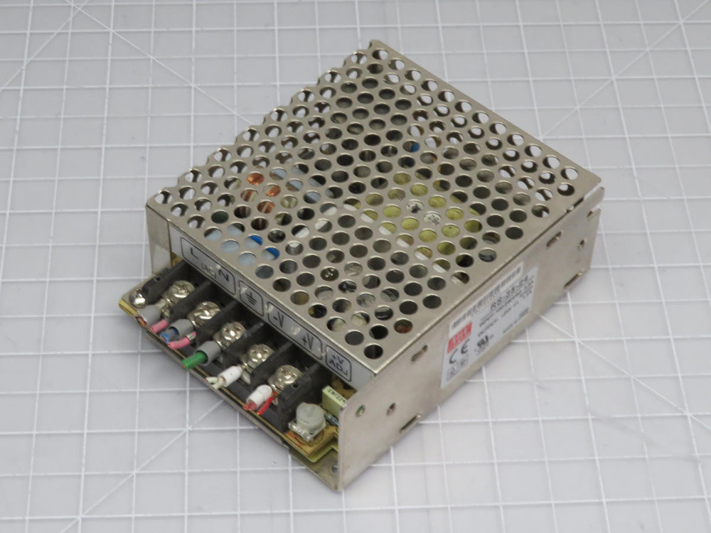 MEAN WELL RS-35-24 AC-DC SINGLE OUTPUT ENCLOSED POWER SUPPLY T200682
