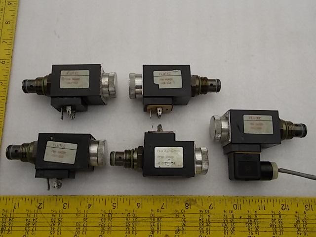 LOT OF 5 FLUTEC  PDB 06020-011-210 SOLENOID VALVES T20039