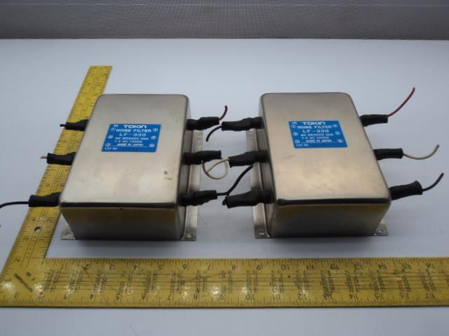 LOT OF 2 TOKIN LF-330 NOISE FILTERS AC DC250V 30A TV AC 1500V T17577