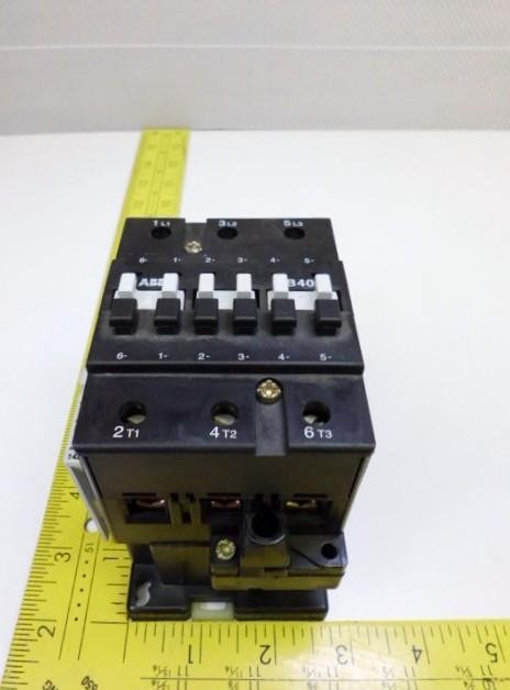 ABB B40C-1 CONTACTOR 3 POLE 120V T14119