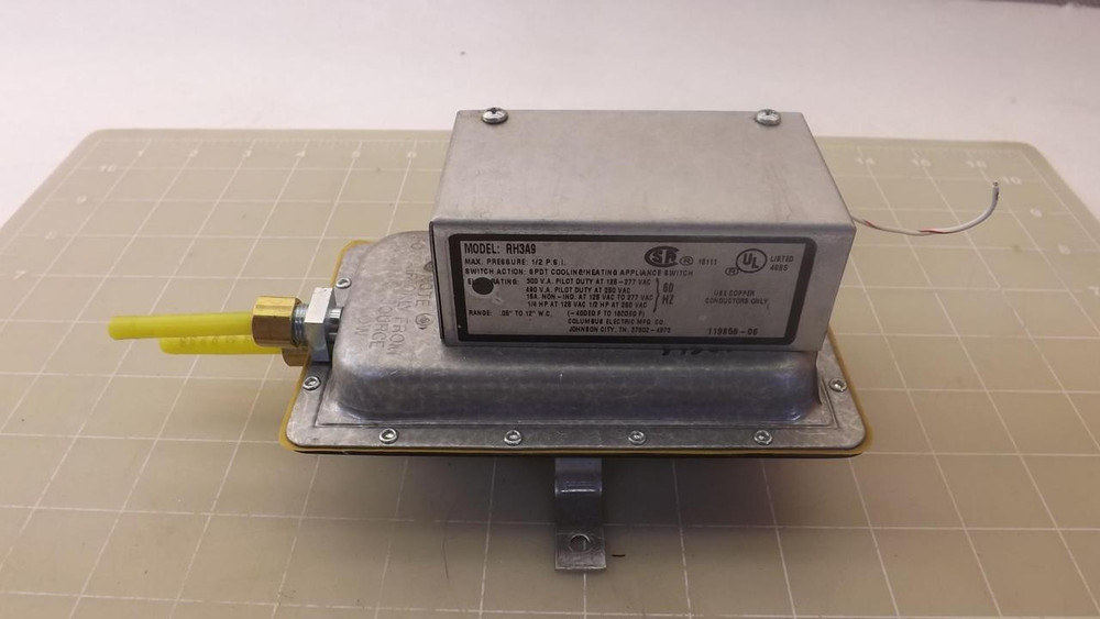 COLUMBUS ELECTRIC RH3A9 AIR FLOW SWITCH T27050