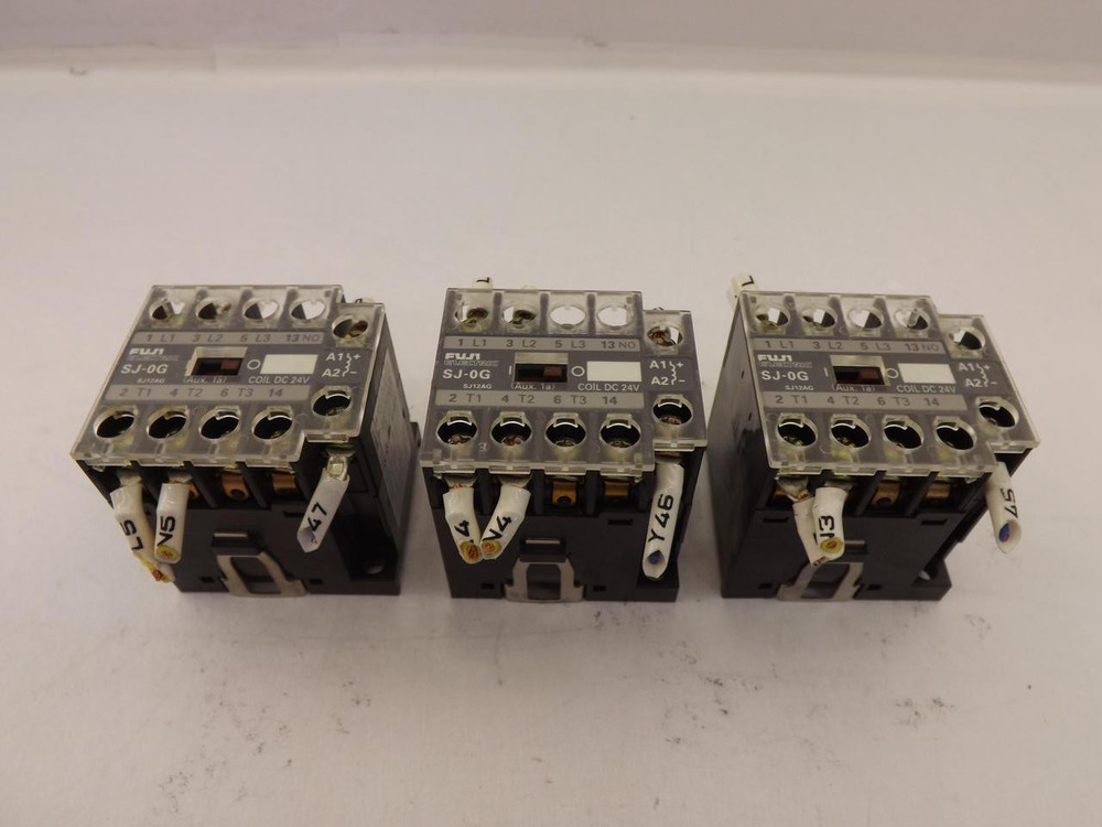 LOT OF 3 FUJI ELECTRIC SJ-0G CONTACTORS T42868