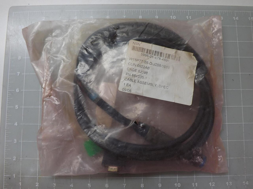 W15P7T-05-D-J208/0011 881335-1 CABLE ASSEMBLY T50906