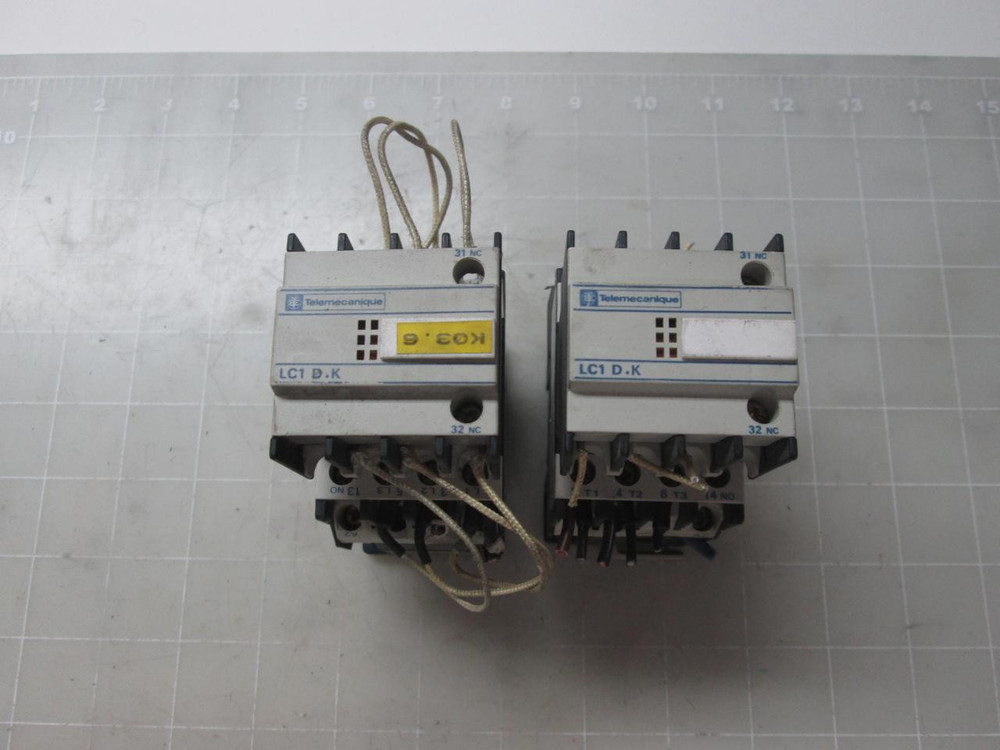 LOT OF 2 TELEMECANIQUE LC1 DFK11 CONTACTORS T53296