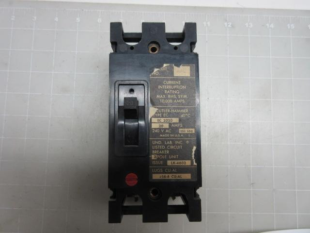 CUTLER HAMMER EC 2020 LK-4602 CIRCUIT BREAKER T55191