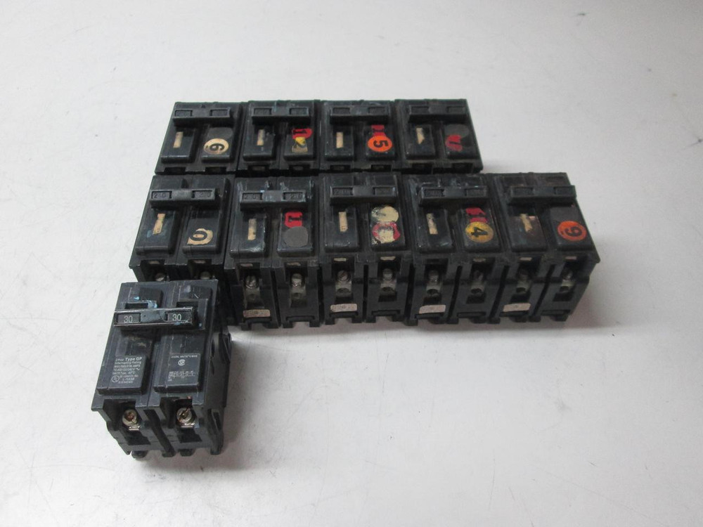 LOT OF 10 ITE SIEMENS EQ-P CIRCUIT BREAKER T55304