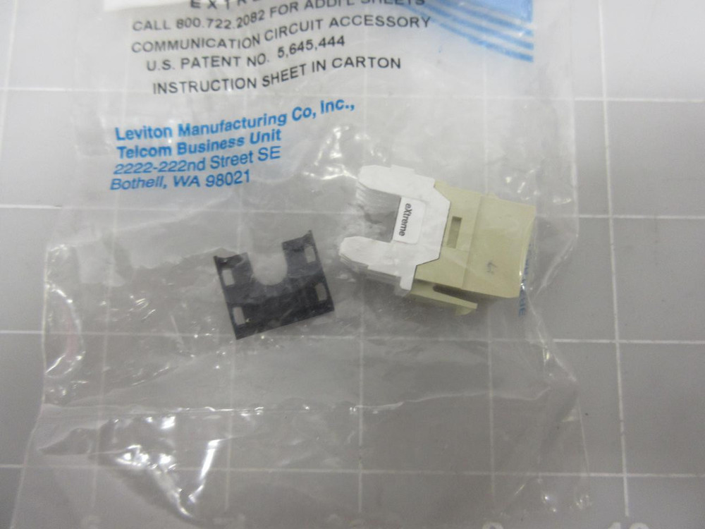 LEVITON  61109RI6 VOICE GRADE QUICKPORT CONNECTOR IVORY T56664