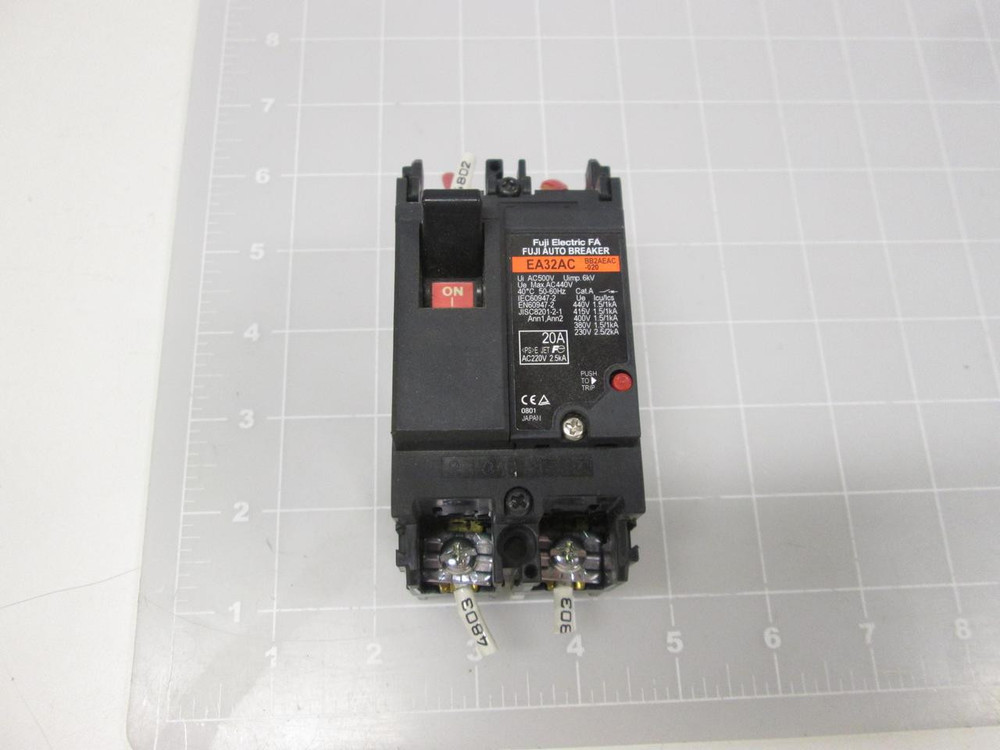 FUJI EA32AC BB2AEAC-020 20 A CIRCUIT BREAKER T67896
