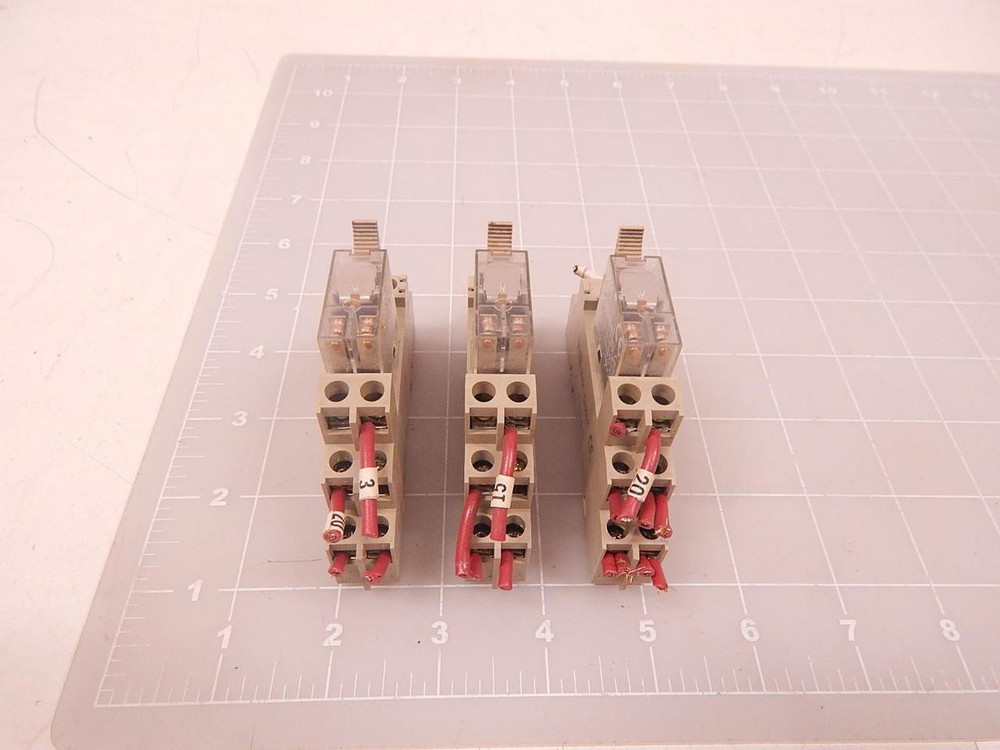 LOT OF 3 OMRON G2R-2-S 120VAC RELAYS T70684