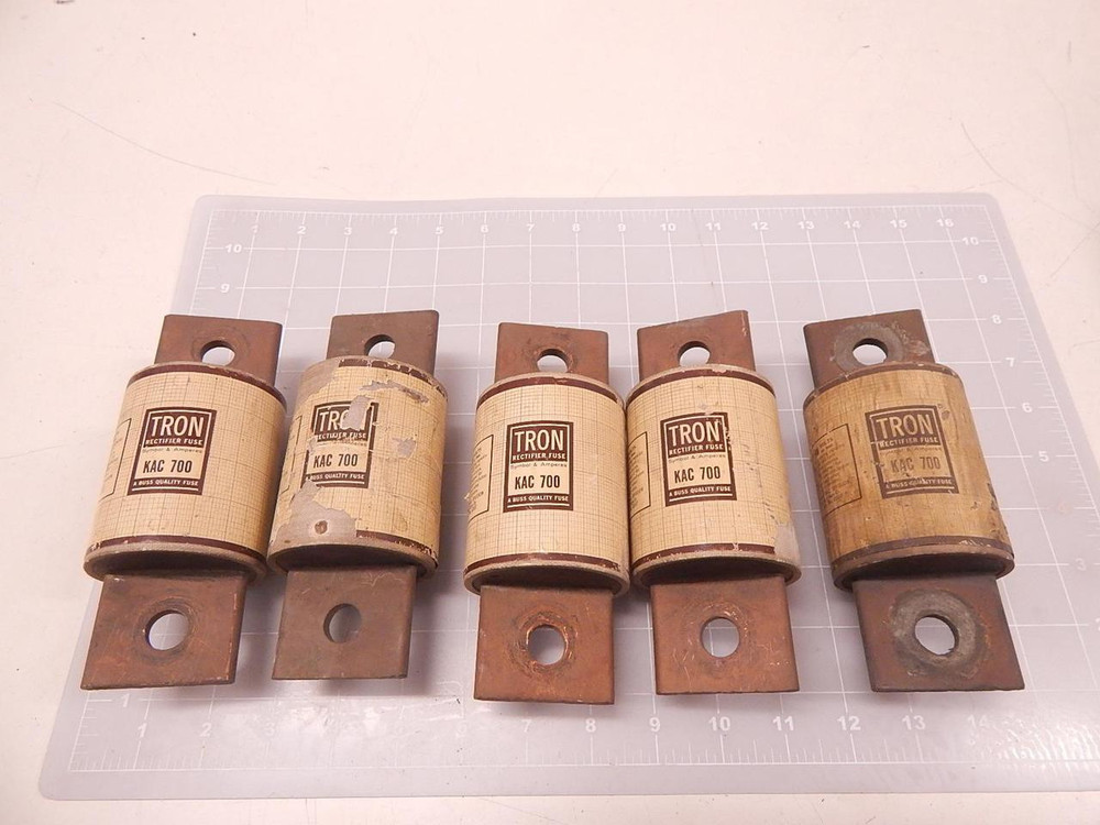 LOT OF 5 TRON KAC 700 RECTIFIER FUSES T75434