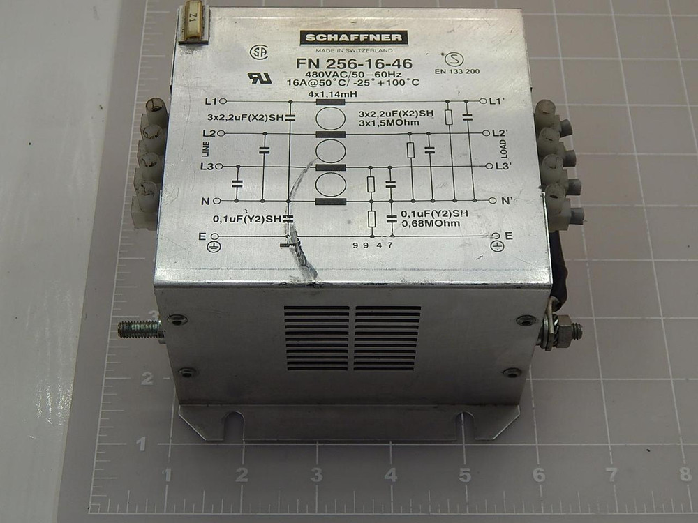 SCHAFFNER FN 256-16-46 POWER LINE FILTER T87471