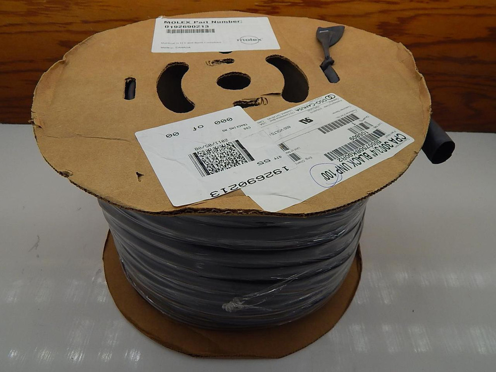 MOLEX 0192690213 5550750BK00R2 CPA 300 3/4 IN BLACK UNP 100 FT T87260