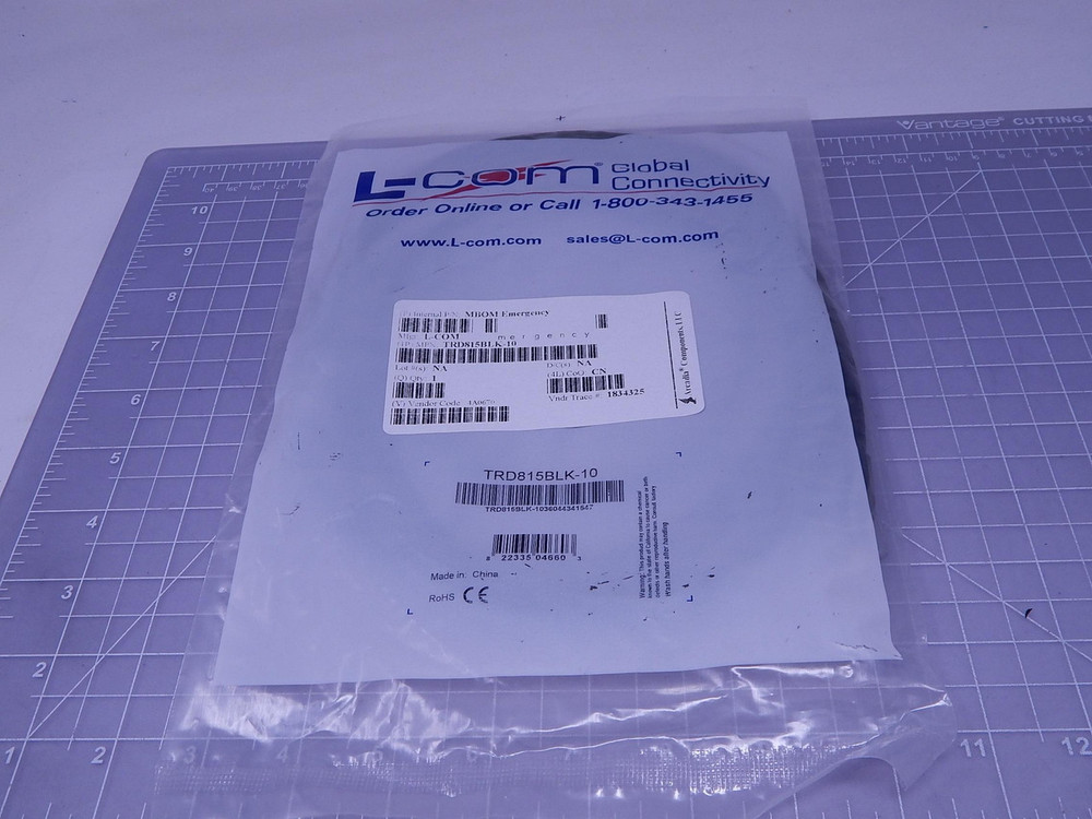 L-COM TRD815BLK-10    Patch Cord CAT 5E For Sale