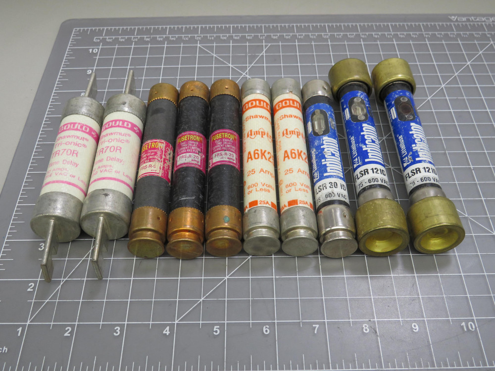 Lot of 10  A6K25 FLSR 12 ID/FLSR 30 ID Fuses / Indicator Fuse For Sale