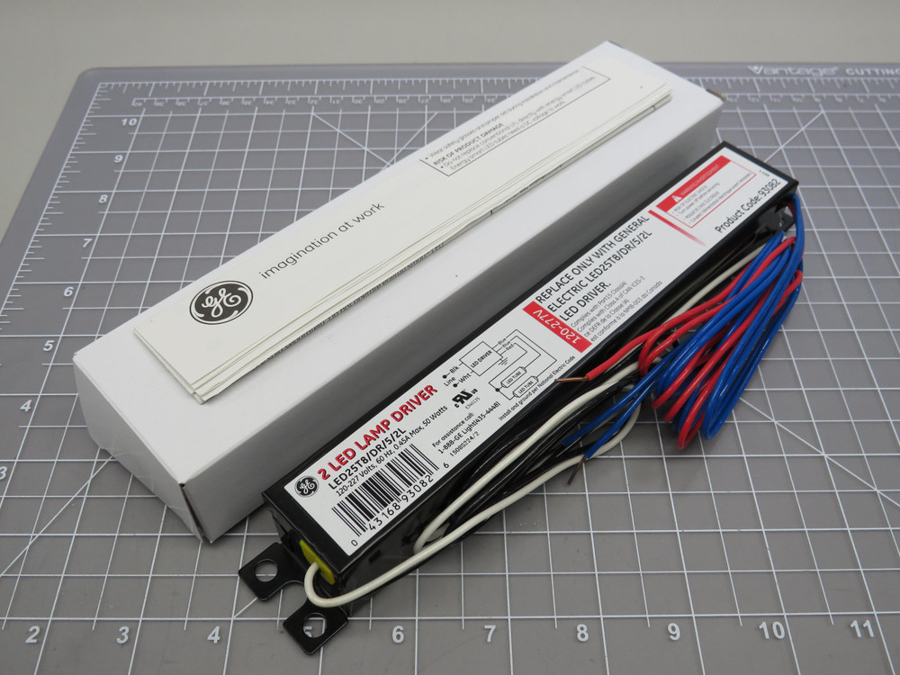 GE 93082 LED25T8/DR/5/2L 2 LED Lamp Driver 120-227 V 50 Watts  For Sale