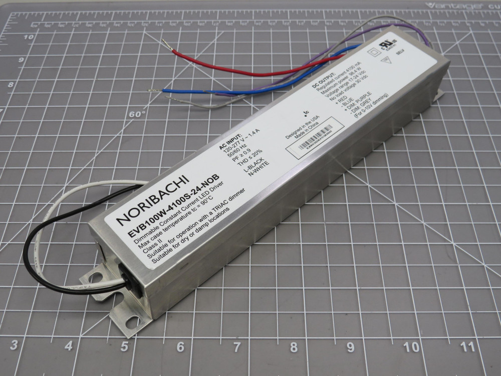 Noribachi EVB100W-4100S-24-NOB  AC/DC 98.4 Watt Dimmable Constant Current LED Driver 120-277 V For Sale