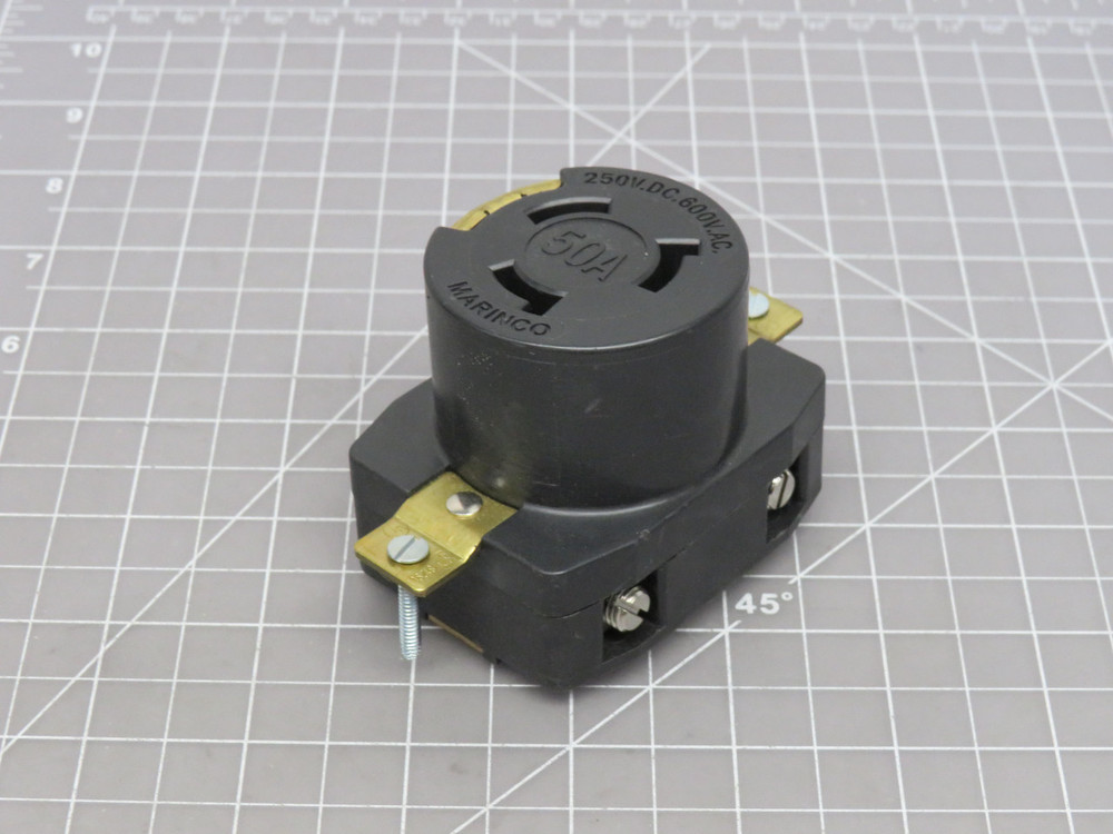 Marinco   50A 250VDC 600VAC Receptacle For Sale