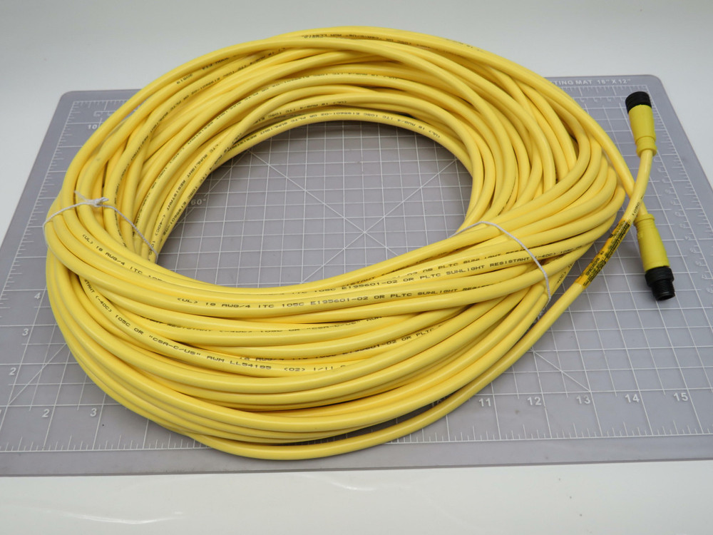 Brad Connectivity 1200661905  884030K03M400 Micro-Change Assemblies 4-Pole Male/Female ST/ST 40M 18/4 AWG TPE Cord For Sale