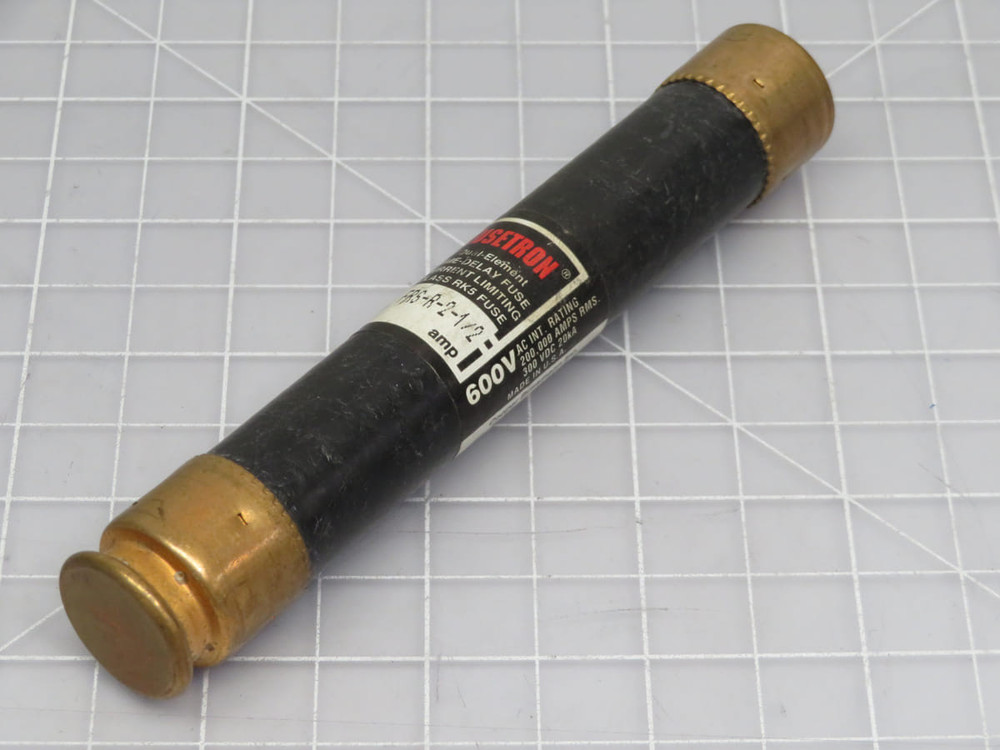 Lot of 3 Bussmann  FRS-R-2-1/2  Fusetron Time-delay Fuse  For Sale