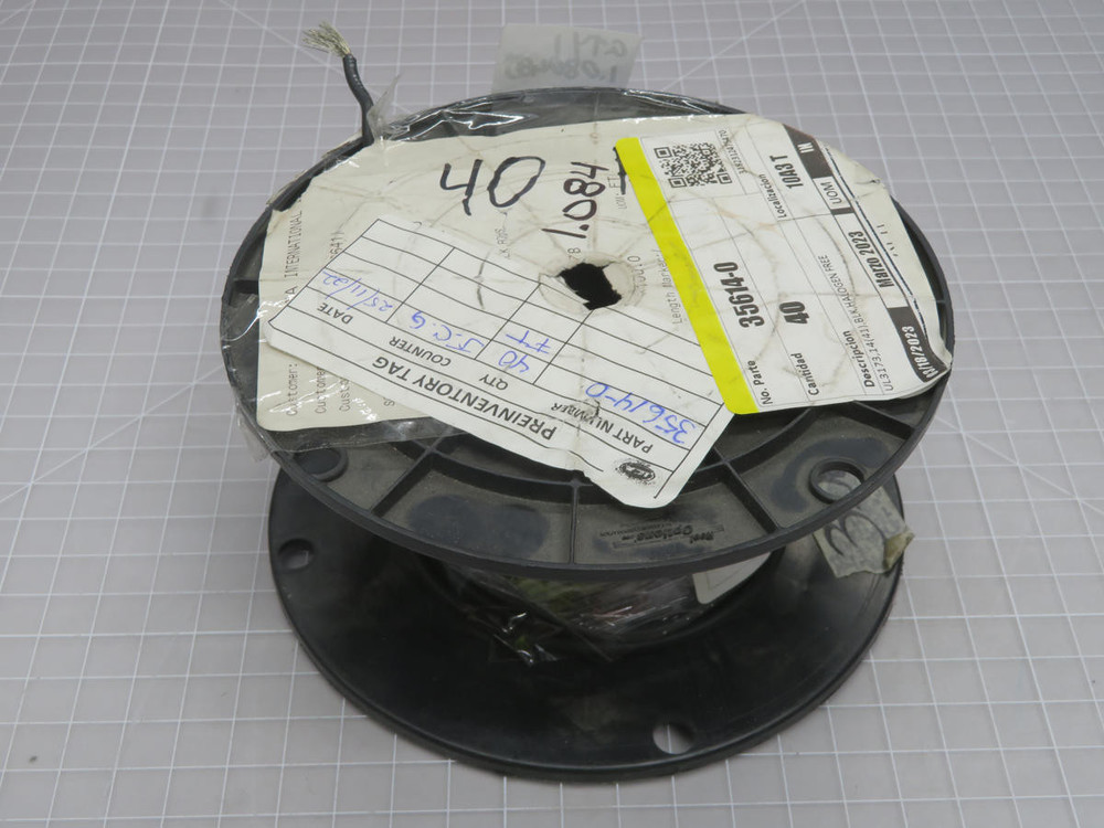 Lot of 40 FT Marzo  35614-0  14(41) Blk Hologen Free Cable Wire  For Sale