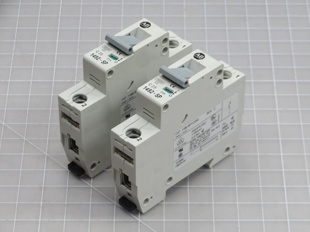 Lot of 2 Allen Bradley  1492-SP1C250  Molded Case Circuit Breakers   For Sale