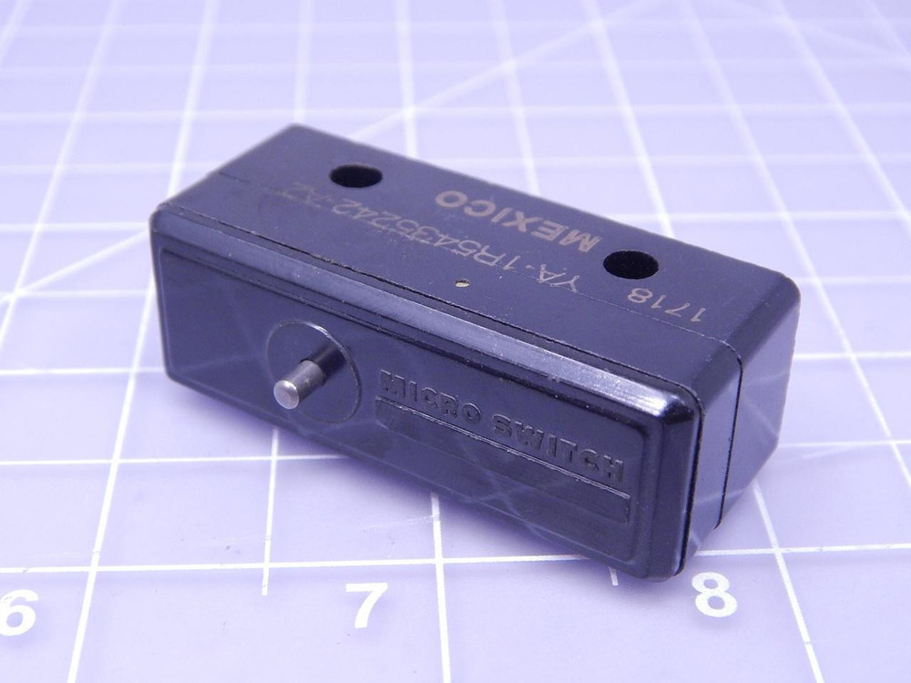 Micro Switch YA-1R5435242-A2 YA Series Standard Basic Switch, Single Pole Normally Open Circuitry, 20 A at 250 Vac, Pin Plunger Actuator, Silver Contacts, Screw Termination T124059 For Sale