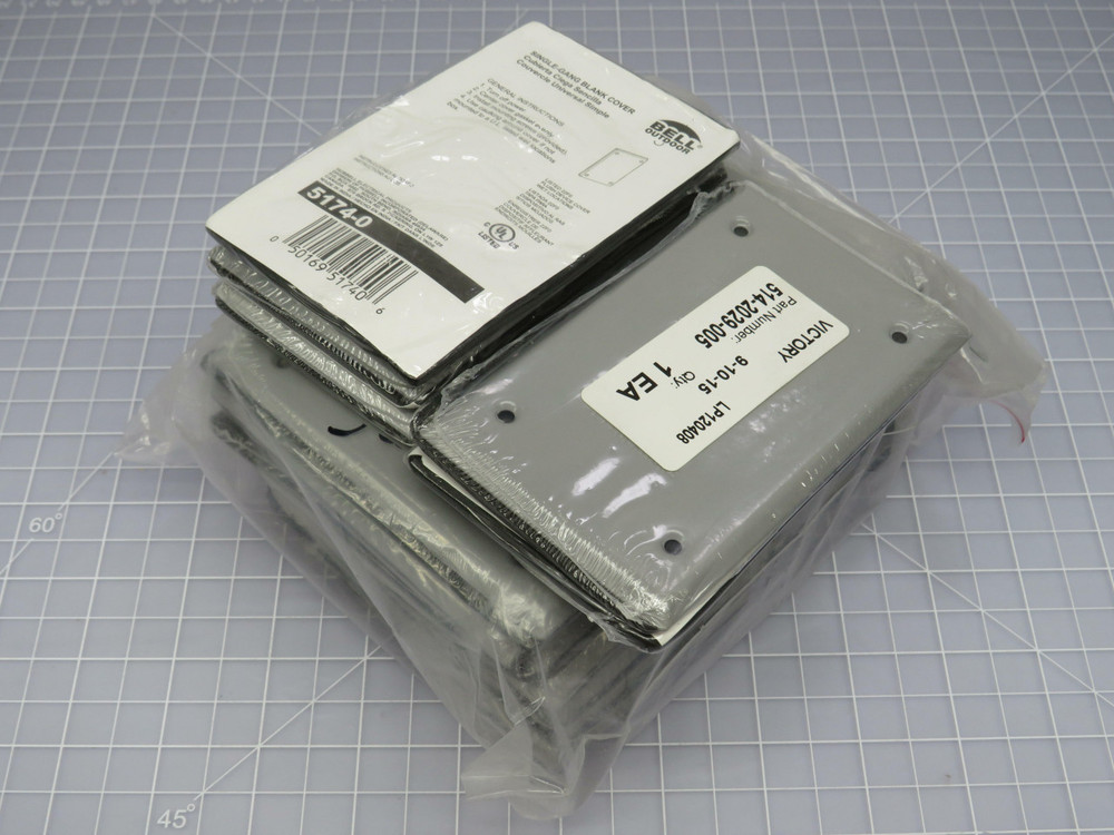 Lot of 25 Bell 5174-0  Single-Gang Blank Cover For Sale