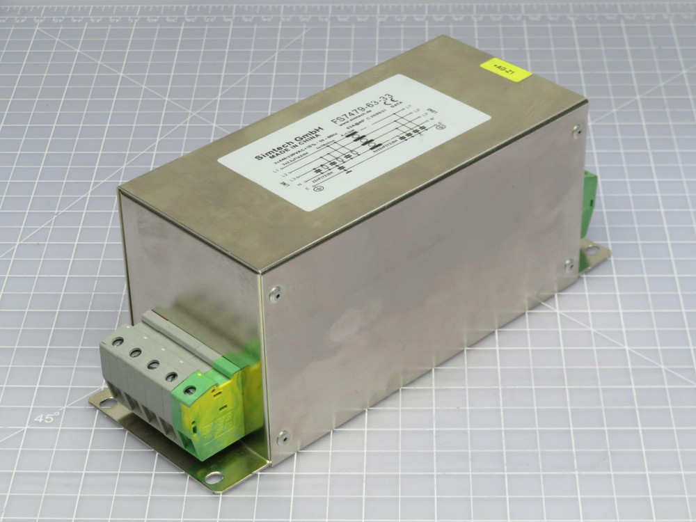 Simtech GmbH F27479-63-33  Noise FIlter 230 VAC + 10% 50-60 Hz  For Sale