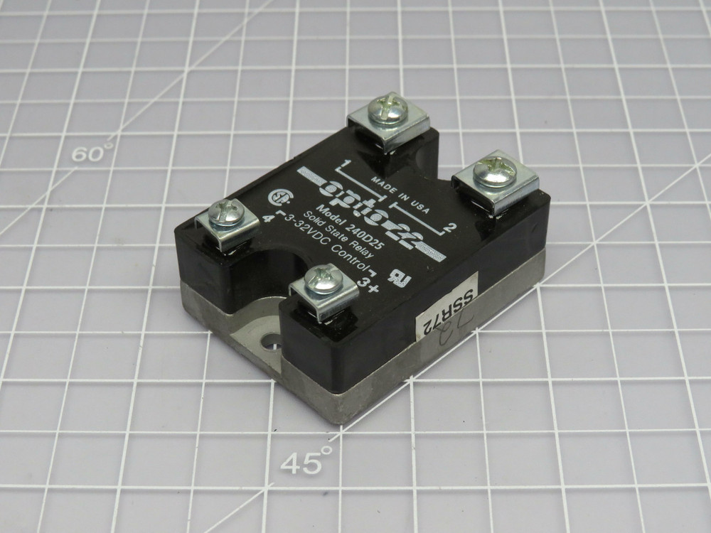 Lot of 8 Opto 22 240D25  Solid State Relay 3-32  VDC For Sale
