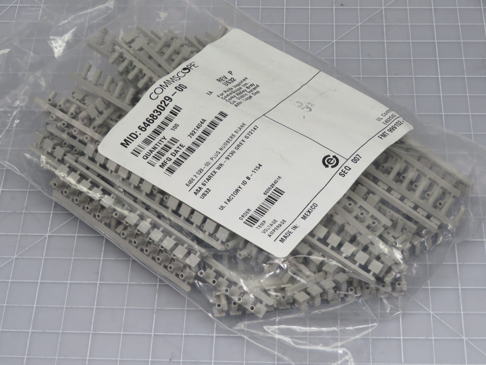 Lot of 800 Commscope  64683029-00  Plug Bumbers Blank  For Sale