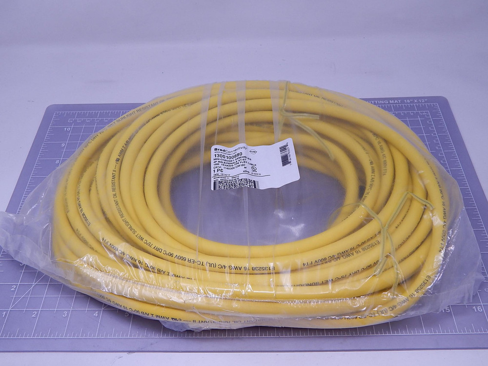 Brad Connectivity 1300100880 114030K12M180   MC 4 P M/F ST/ST 18 M 16/4 AWG TPE Flex Cable For Sale