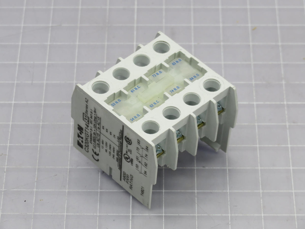 CUTLER HAMMER C320KGT14 AUXILIARY CONTACT T217132