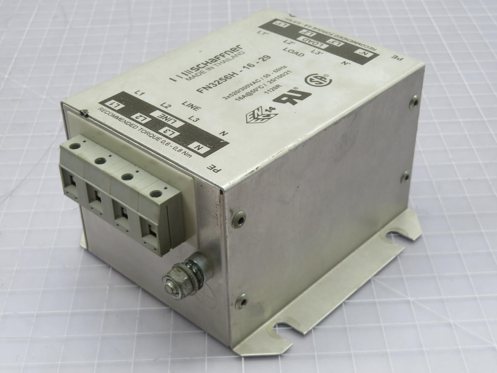 SCHAFFNER FN3256H-16-29 RFI/EFI/EMI NOISE FILTER T215566