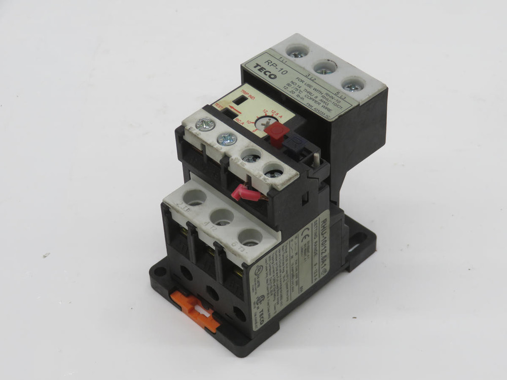 TECO RHU-10/12.5A1 TECO THERMAL OVERLOAD RELAY T211625
