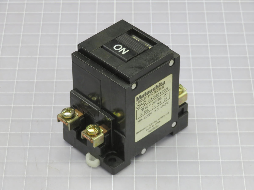 MATSUSHITA  CP-C BAC201205  CIRCUIT PROTECTOR  For Sale