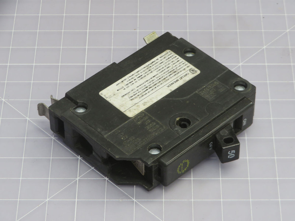 Lot of 5 EATON  CHQ150  1 Pole Circuite Breaker 50 AMP TYPE CHQ HACR  For Sale