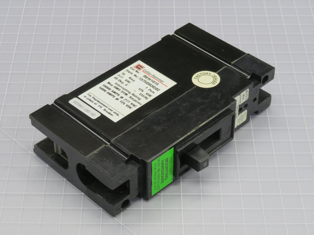 Eaton  1375D83G02 REH1015 Cutler Hammer Molded-Case Circuit Breakers  For Sale