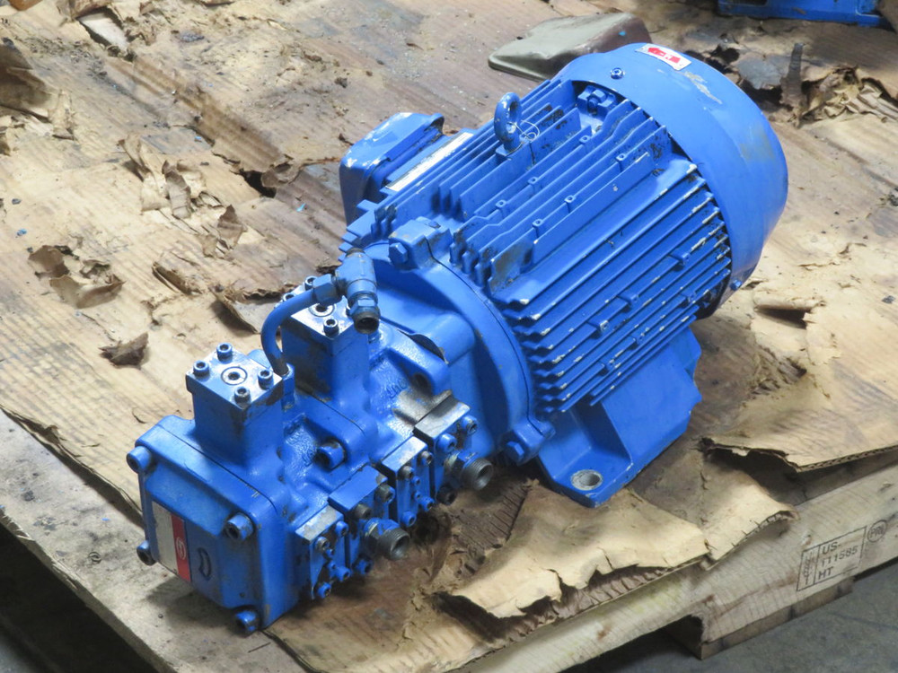 TOYO-OKI HVP-VCC1-F26-26A2A2-B DOUBLE VANE PUMP W MOTOR T263359