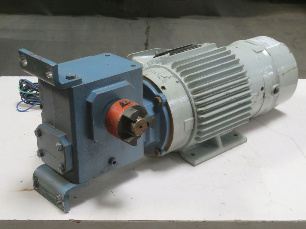 USED MARATHON ELECTRIC DVF145THTN8043AAP Y987 MOTOR W GROVE GEAR T265305 For Sale