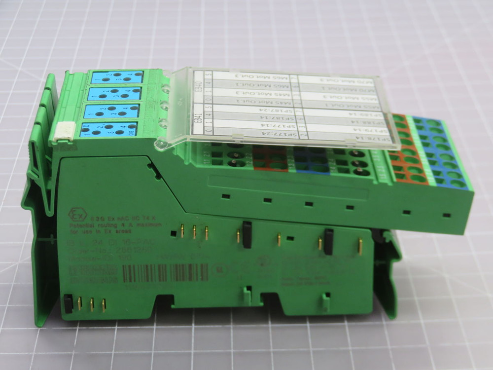 Used PHOENIX CONTACT IB IL 24 DI 16-PAC 2861250 DIGITAL INPUT TERMINAL ...