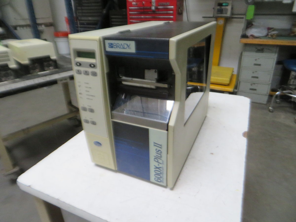 FPR BRADY 600X-PLUS II INDUSTRIAL THERMAL TRANSFER LABEL PRINTER M7343 For Sale