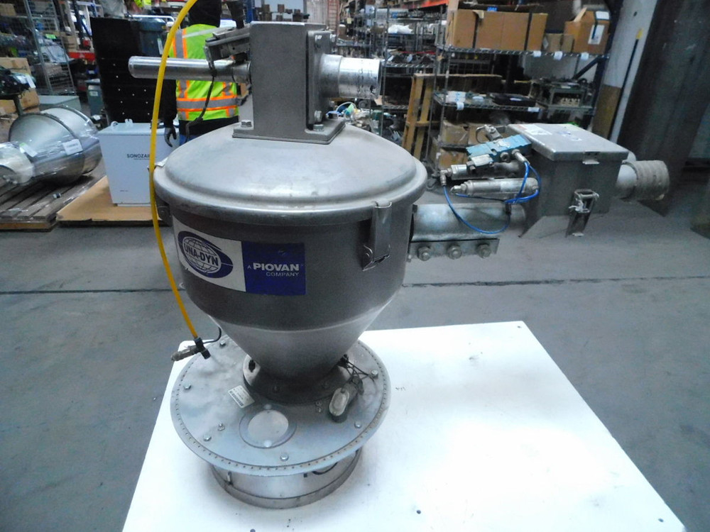 USED UNA-VIN PIOVAN LSBBAF211 PLASTIC HOPPER LOADER, S.S. M7403 For Sale